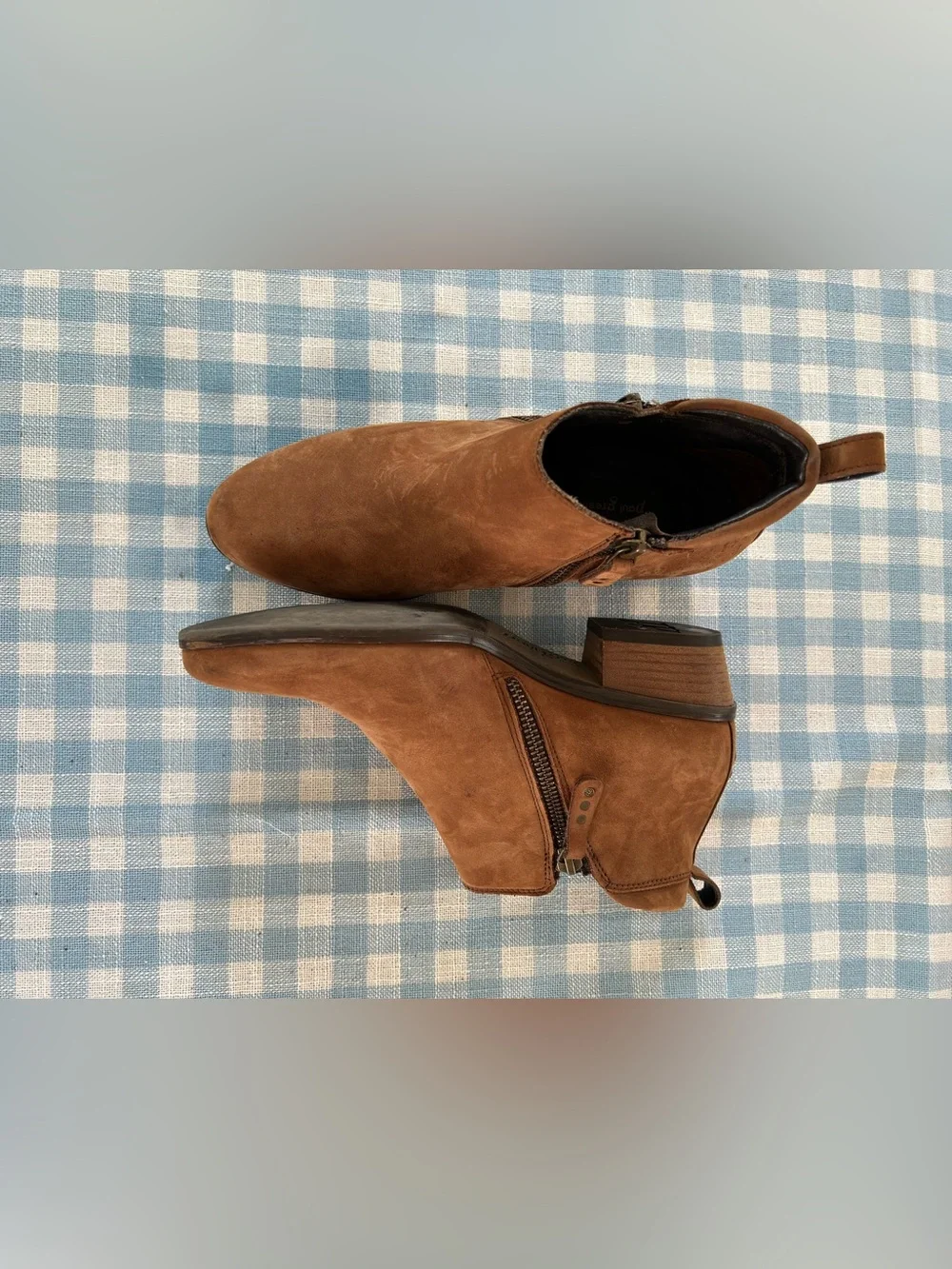 Paul Green Brown Suede Ankle Booties